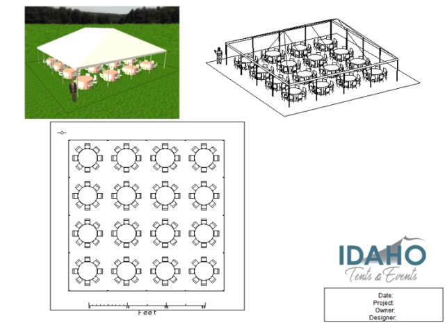 Rental store for Tent Party Package F  128 Guests in Boise ID