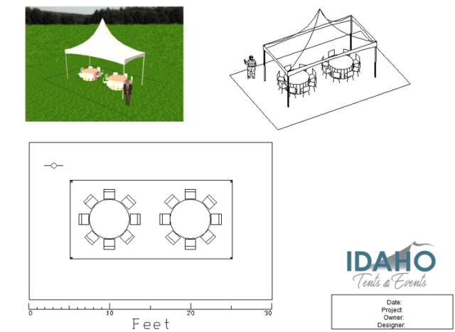 Rental store for Tent Party Package A  16 Guests in Boise ID