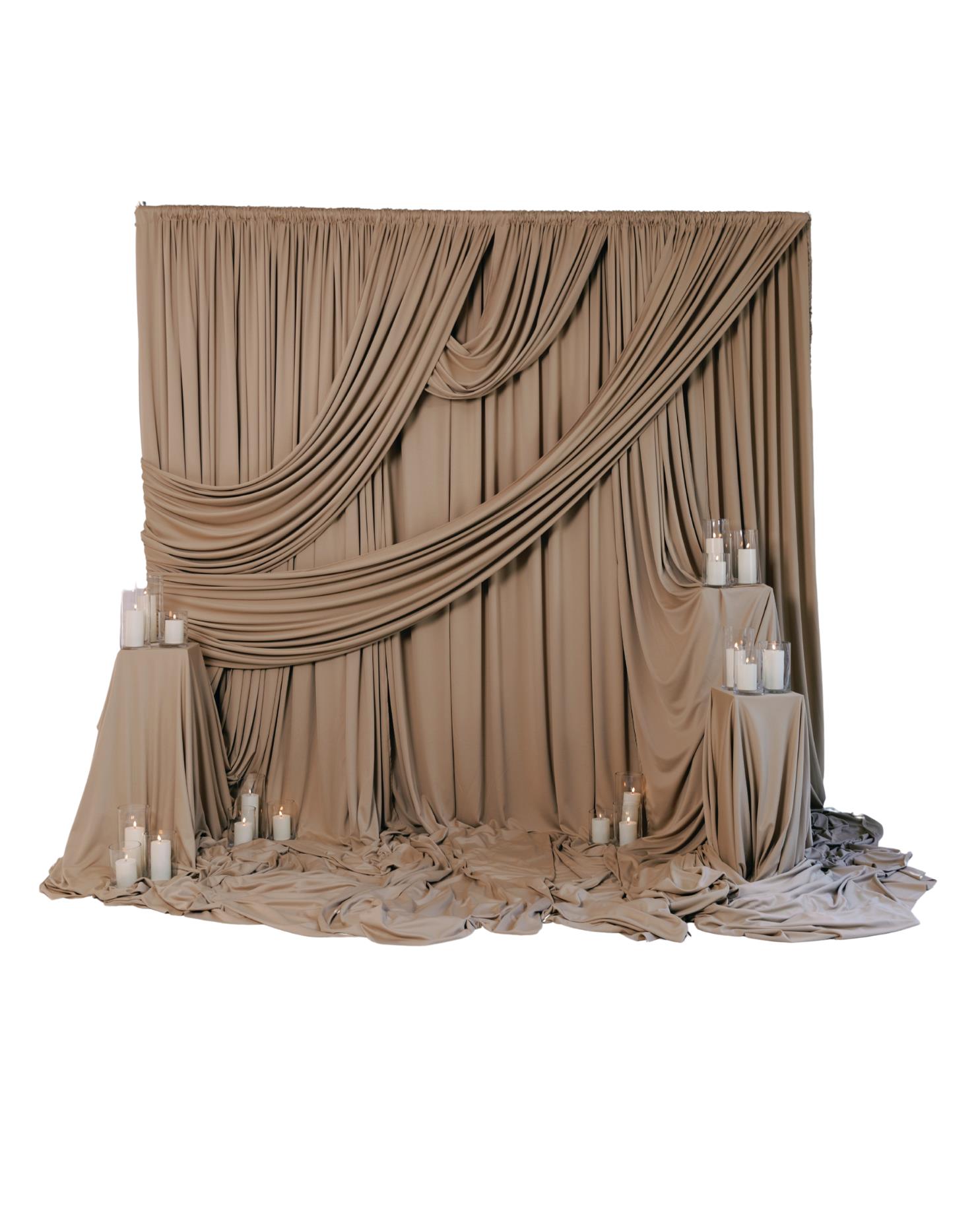 Rental store for 16  Tall Taupe Draping  per ft in Boise ID